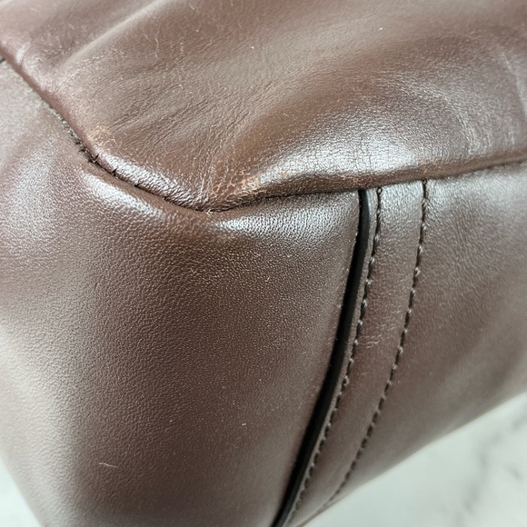 Coach Lexington Brown Mahogany Unisex Men Leather Map Messenger Bag Work NWT - Picture 14 of 14